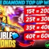 Free Fire Double Diamond Top Up Link