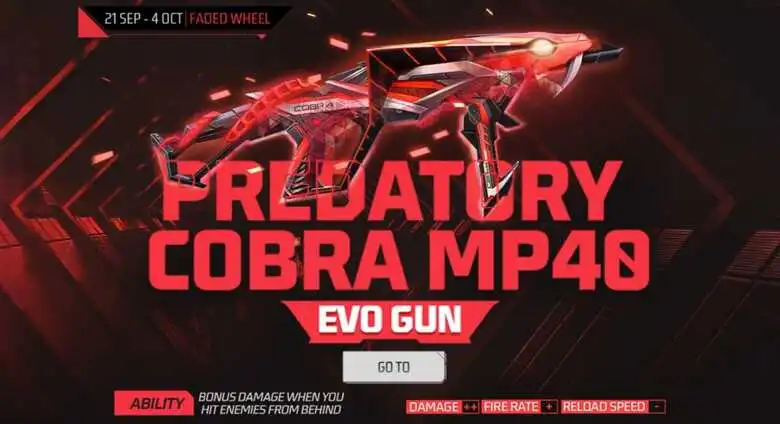 How to Get Cobra mp40 in Free Fire