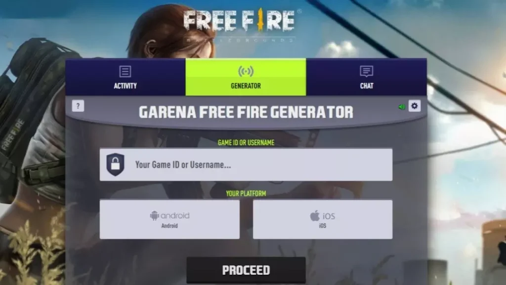 Free Fire Unlimited Diamond Generator Online 99999