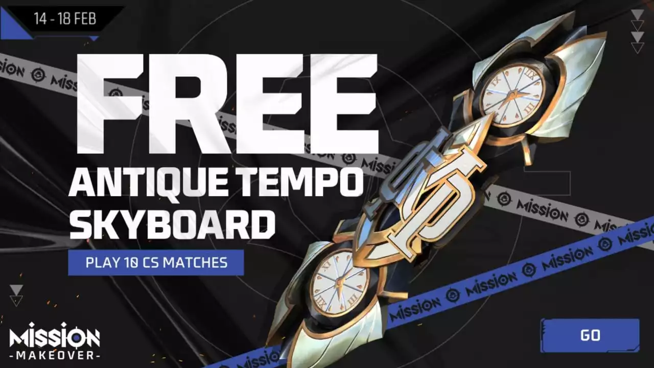 How To Get Free Antique Tempo Skyboard In Free Fire Max