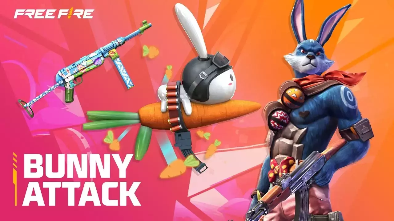 Free Fire Max Bunny Attack Event Get Candy Bunny MP5, Bunny Warrior Bundle, Crazy Bunny MP40